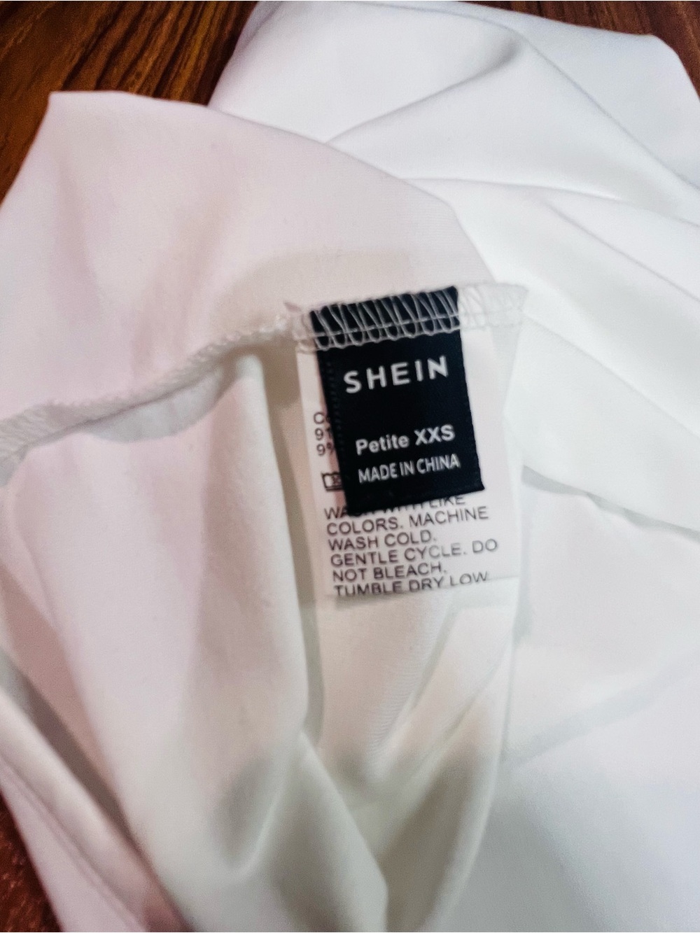 SHEIN White Petite XXS V-Neck Camisole
